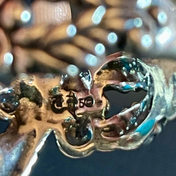 Sterling Turquoise Ring by Carolyn Pollack Size 9 - Picture 8 of 10